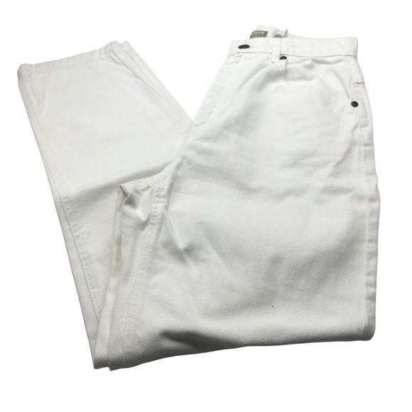 Liz Claiborne Lizwear Denim - Liz Claiborne Lizwear Women's 6 Petite Regular White Jean Preowned